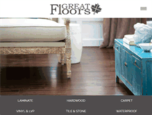 Tablet Screenshot of greatfloors.ca